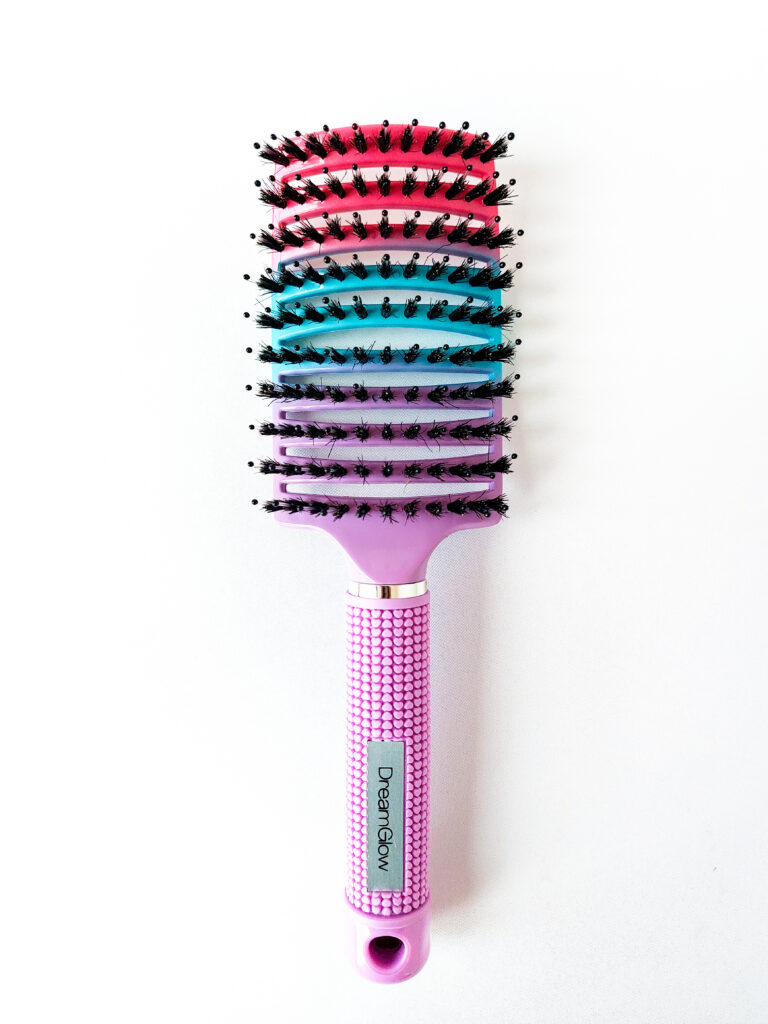 Anti Klit Haarborstel - Regenboog Roze/Blauw/Paars