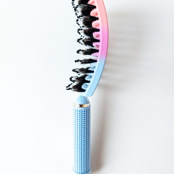 Anti Klit Haarborstel - Regenboog Roze/Roze/Blauw