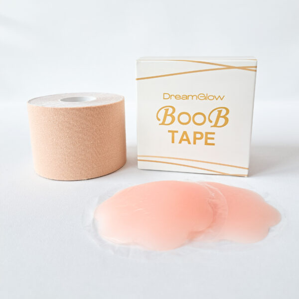 Boob Tape Sandy/Beige + Siliconen pads