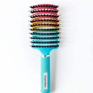 DreamGlow Anti-klit Haarborstel – Detangle Brush – Regenboog