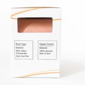 DreamGlow Boob Tape 5cm in beige van opzij gezien