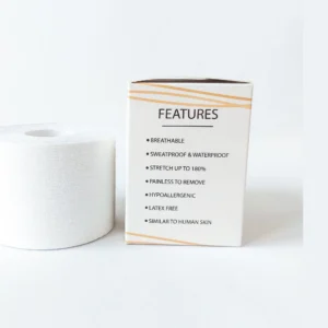 DreamGlow Boob Tape 5cm in wit op neutrale achtergrond