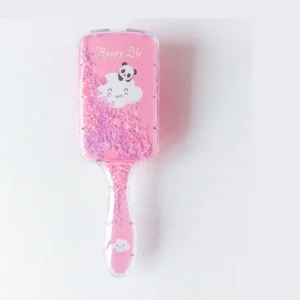 DreamGlow Magische Kinderborstel in roze roze van opzij gezien