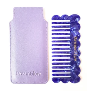 DreamGlow Marmer Kam in blauw op neutrale achtergrond