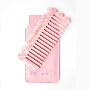 DreamGlow Marmer Kam in roze op neutrale achtergrond