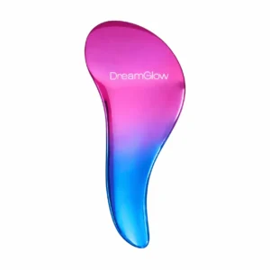 DreamGlow Princess Brush in roze blauw metallic van opzij gezien