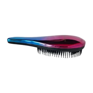 DreamGlow Princess Brush in roze blauw metallic met verpakking en inhoud