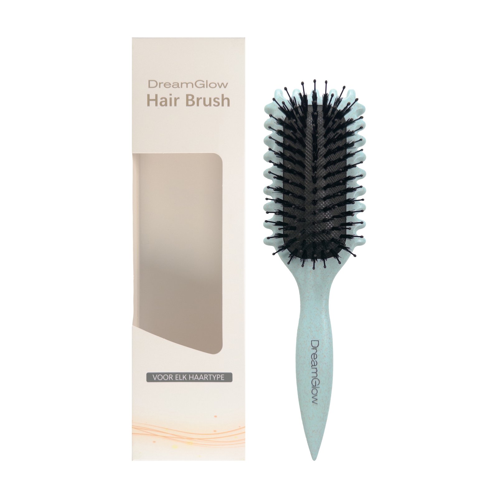 DreamGlow CurlFlex Krulborstel Blauw – met verpakking