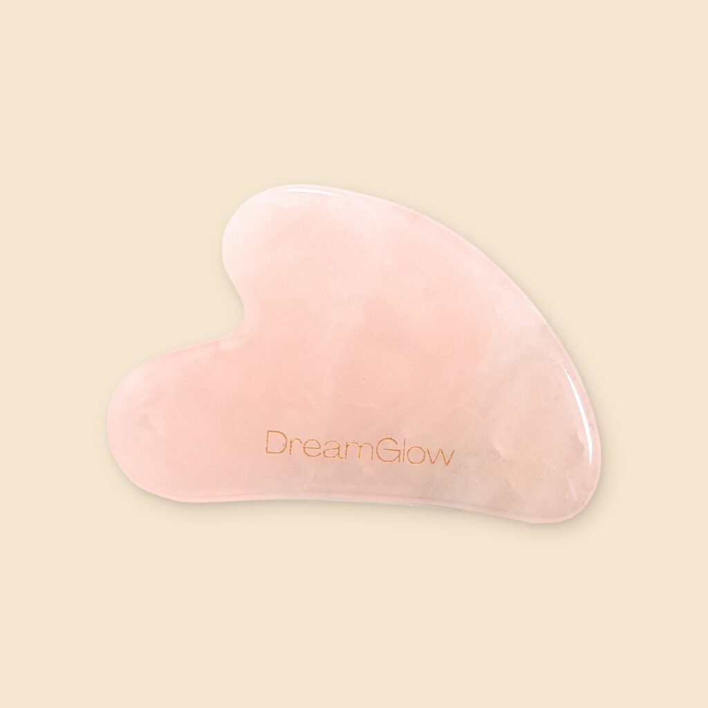 DreamGlow Gua sha Rozenkwarts – vooraanzicht