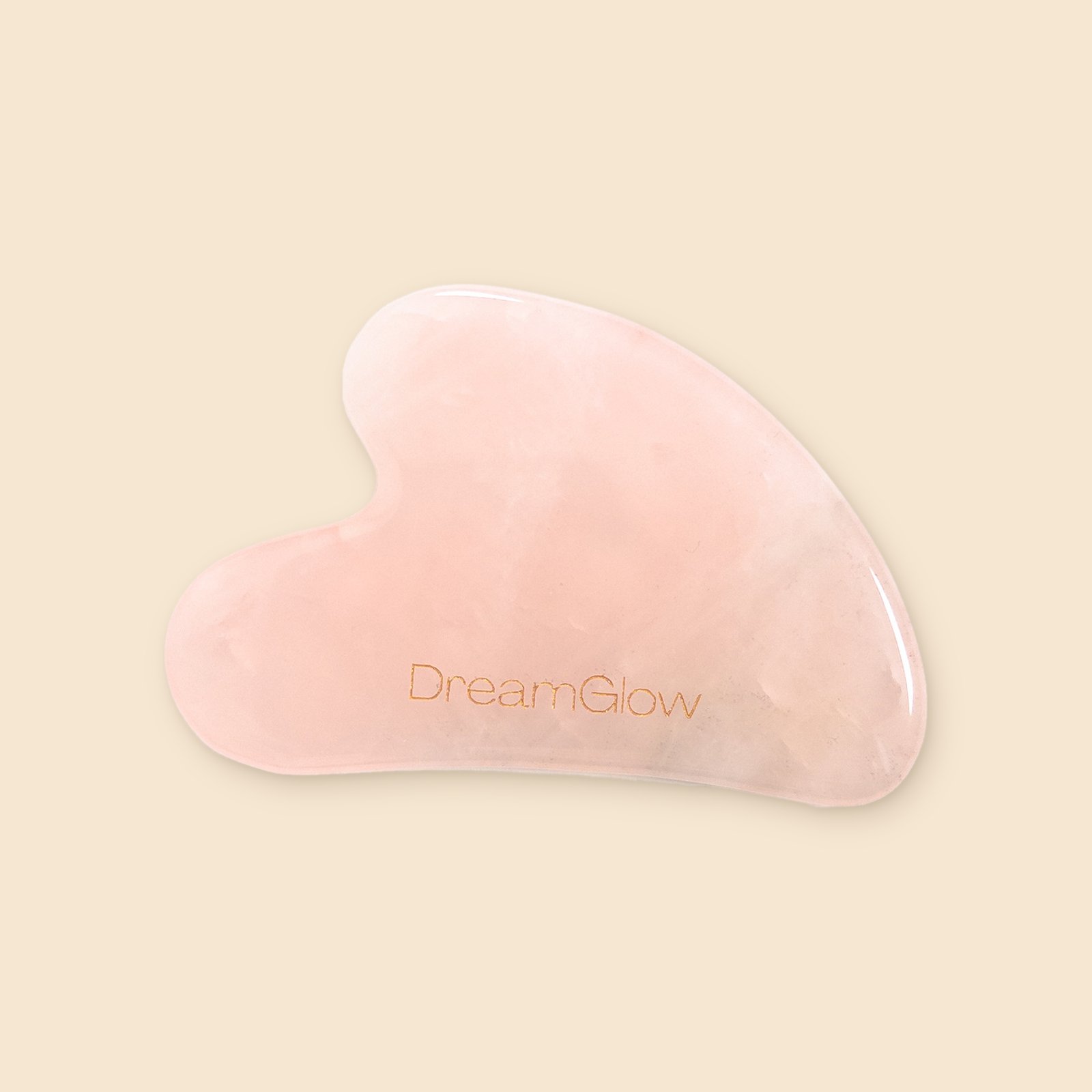DreamGlow Gua sha Rozenkwarts – vooraanzicht