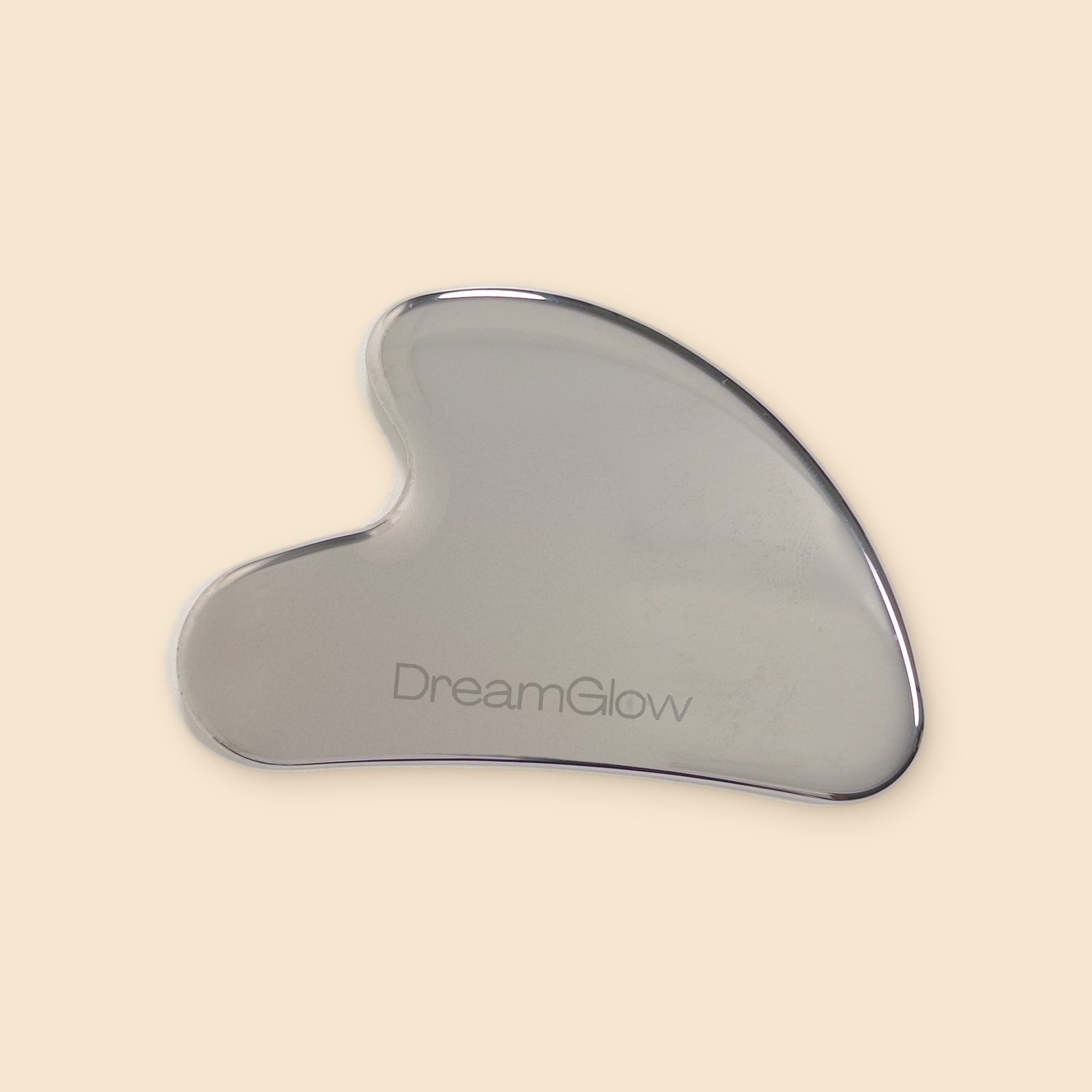 DreamGlow Gua sha RVS – vooraanzicht