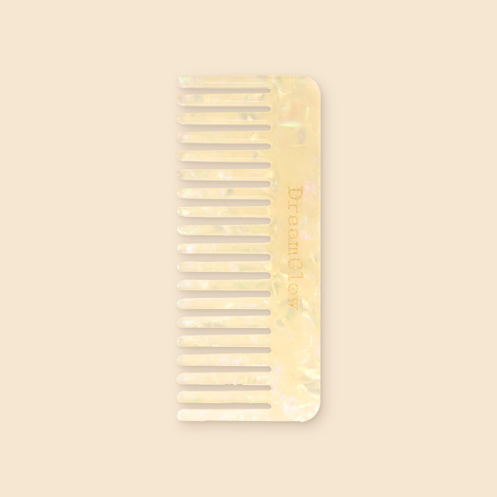 DreamGlow Kam in marmerlook Wit – kam