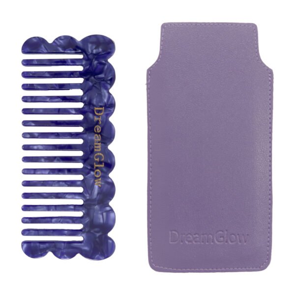DreamGlow Marble Kam Blauw – kam met hoesje