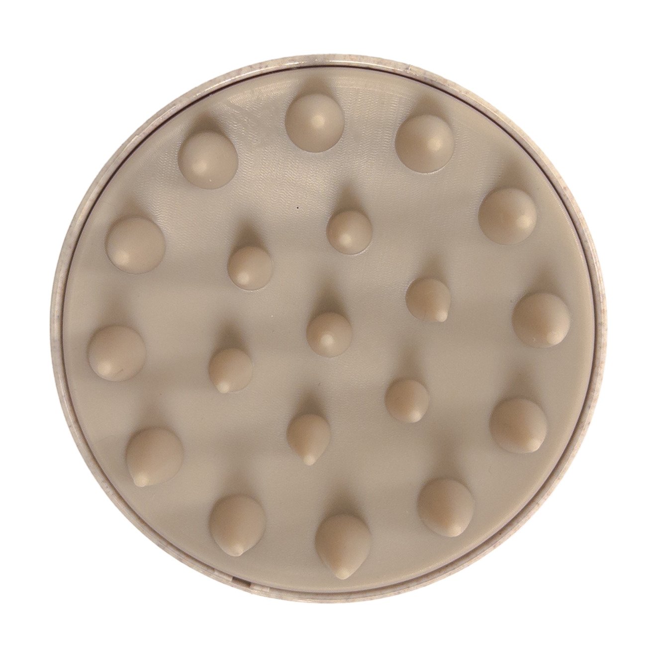 DreamGlow Scalp Massager Tarwestro Beige – noppen van bovenaf
