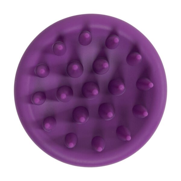 DreamGlow Scalp Massager Volledig siliconen Paars – noppen van bovenaf